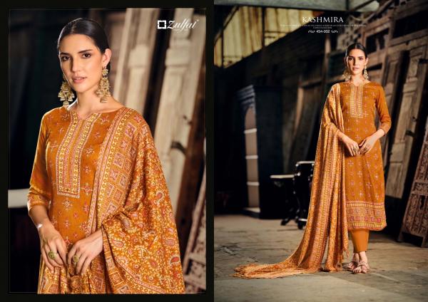 Zulfat Kashmira Pure Wool Pashmina Designer Dress Material Collection 